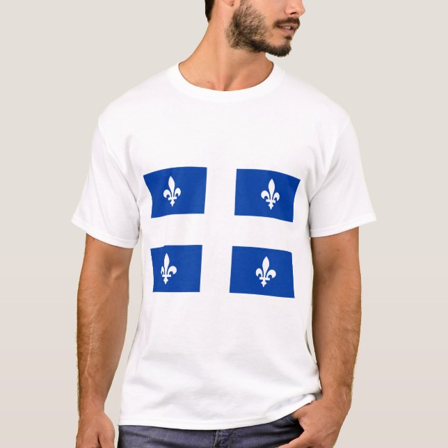 Camiseta Bandeira do Quebec (Frente)