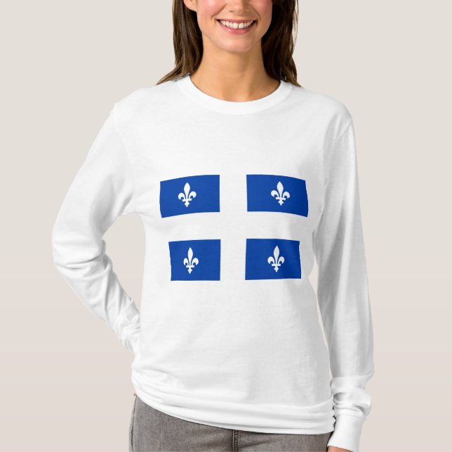 Camiseta Bandeira do Quebec (Frente)