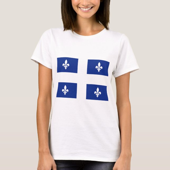 Camiseta Bandeira do Quebec (Frente)