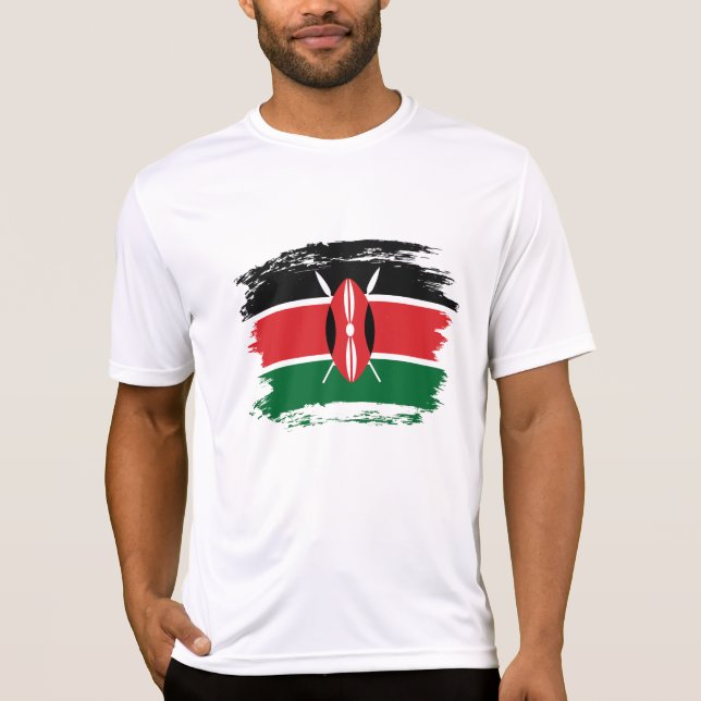 Camiseta Bandeira do Quénia (Frente)