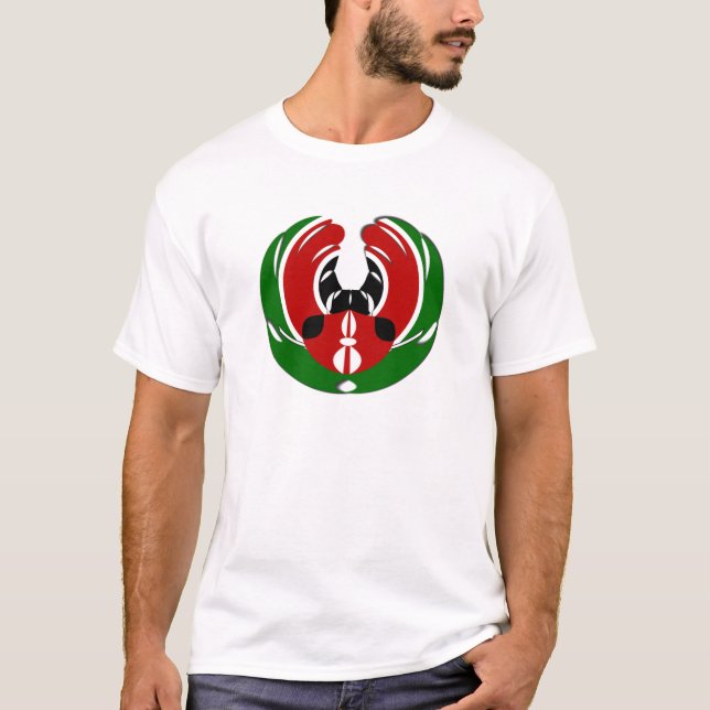 Camiseta Bandeira do Quênia (Frente)