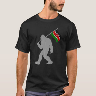 Camiseta Bandeira Do Quênia Na Bandeira Do Quênia