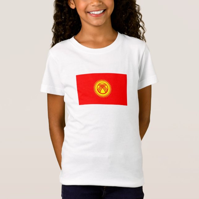 Camiseta Bandeira do Quirguistão (Frente)
