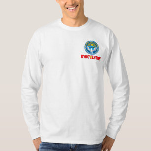 Camiseta Bandeira do Quirguistão e Brasão de Armas Patrióti