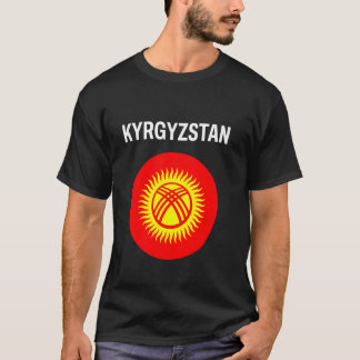 Camiseta Bandeira do Quirguistão Moderna