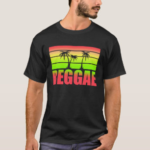 Camiseta Bandeira do Reggae Férias Jamaicanas Wah Gwan Rast