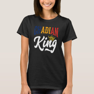 Camiseta Bandeira do Rei Chad do Chade Chad