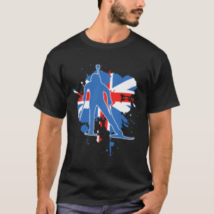 Camiseta Bandeira do Reino Unido - Biathlonista britânico