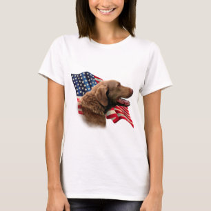 Camiseta Bandeira do Retriever de baía de Chesapeake