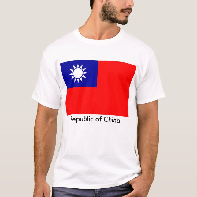 Camiseta Bandeira do ROC, a República da China (Frente)