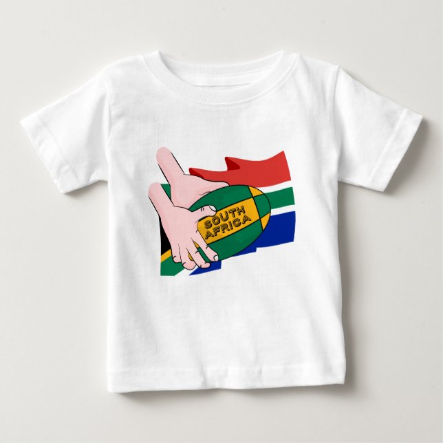 Camiseta Bandeira do Rugby da África do Sul (Frente)