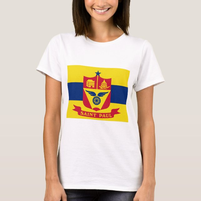 Camiseta Bandeira do Santo Paul (Minnesota) (Frente)