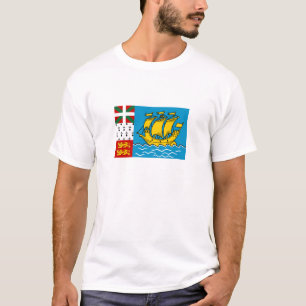Camiseta Bandeira do santo Pierre e Miquelon