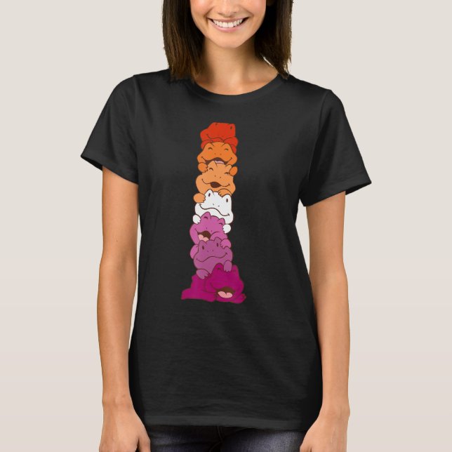 Camiseta Bandeira do Sapo LGBT Lésbico (Frente)