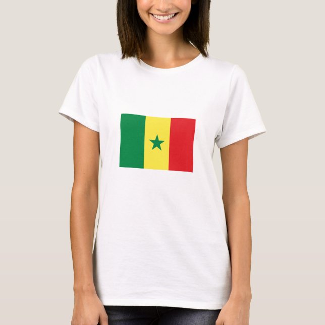 Camiseta Bandeira do Senegal (Frente)