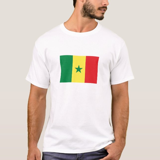 Camiseta Bandeira do Senegal (Frente)
