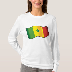 Camiseta Bandeira do Senegal Orgulho Senegalês Verde Amarel