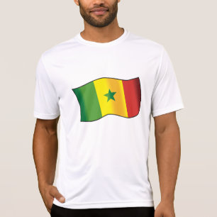 Camiseta Bandeira do Senegal Orgulho Senegalês Verde Amarel