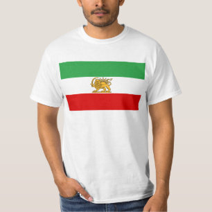 Camiseta Bandeira do Shah de 1964-1980) شیروخورشی