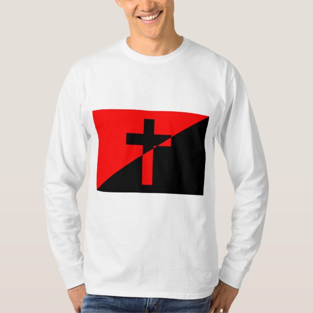 Camiseta Bandeira do Socialismo e Anarquismo Cristão (Liber (Frente)