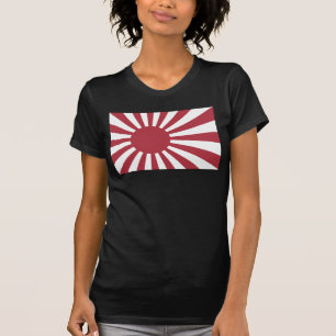 Camiseta Bandeira do Sol Nascente Imperial Japonês, Edo a S