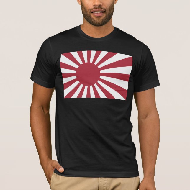 Camiseta Bandeira do Sol Nascente Imperial Japonês, Edo a W (Frente)
