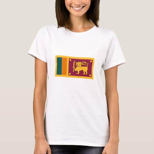 Camiseta Bandeira do Sri Lanka (Frente)