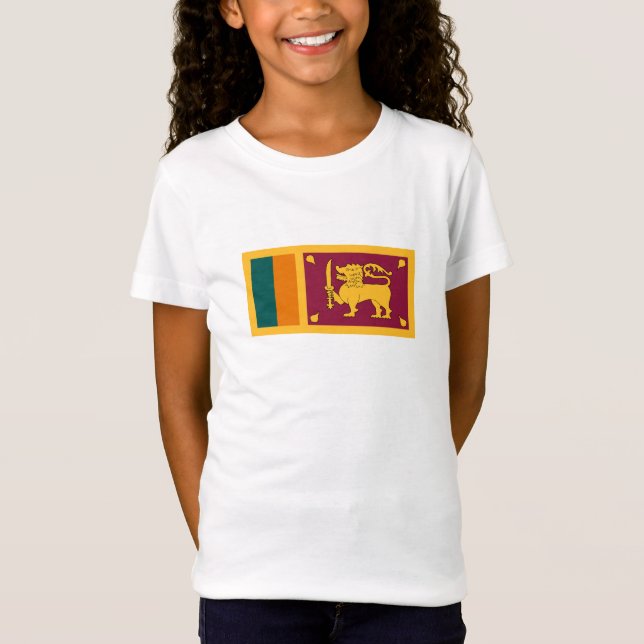 Camiseta Bandeira do Sri Lanka (Frente)