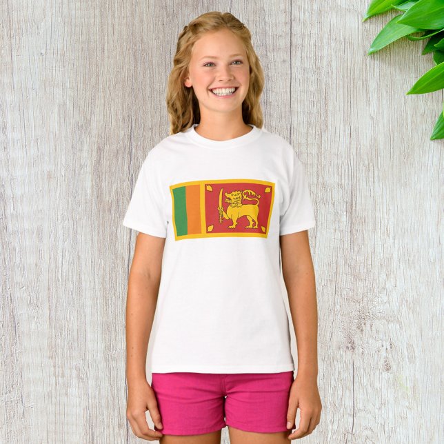 Camiseta Bandeira do Sri Lanka (Criador carregado)