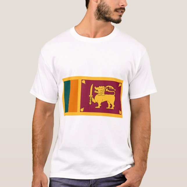 Camiseta Bandeira do Sri Lanka (Frente)