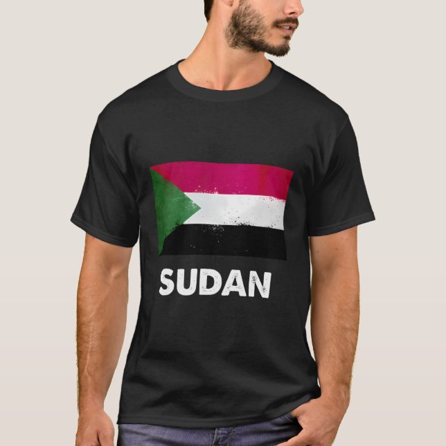 Camiseta Bandeira do Sudão do Sudão (Frente)