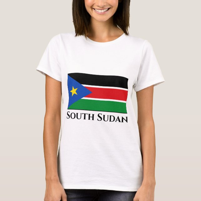 Camiseta Bandeira do Sudão do Sul (Frente)