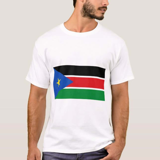 Camiseta Bandeira do Sudão do Sul (Frente)