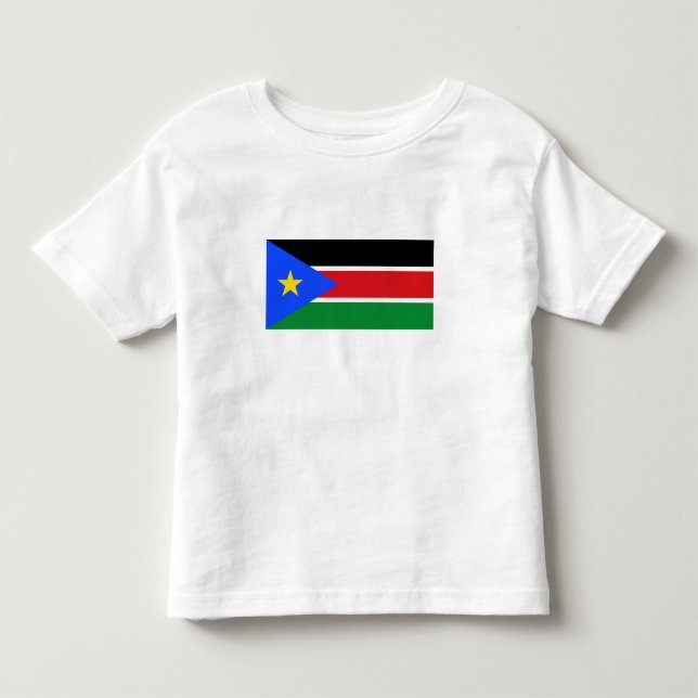 Camiseta Bandeira do Sudão do Sul (Frente)
