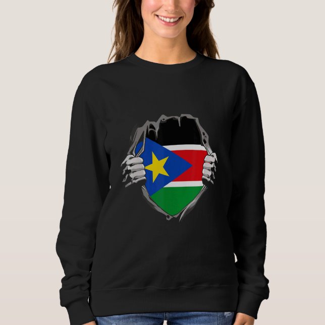 Camiseta Bandeira do Sudão do Sul 1 (Frente)