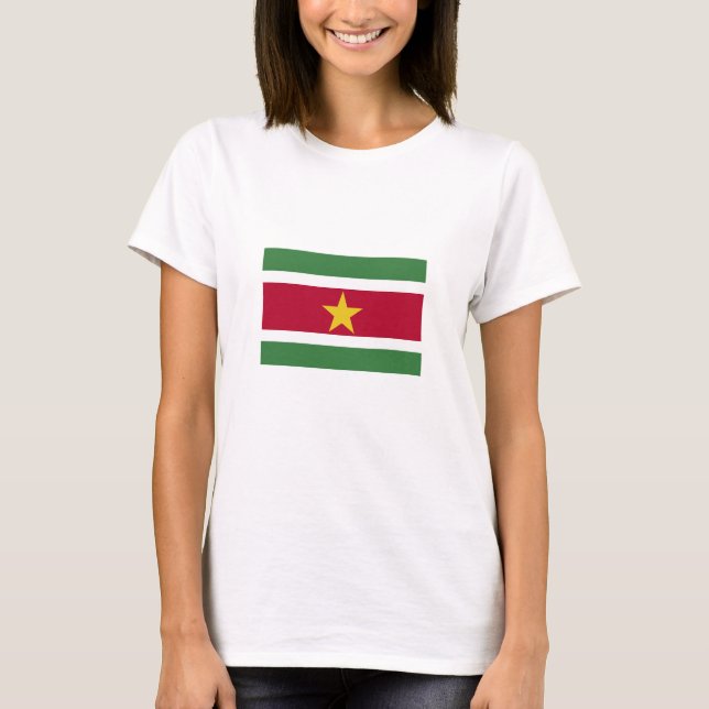 Camiseta Bandeira do Suriname (Frente)