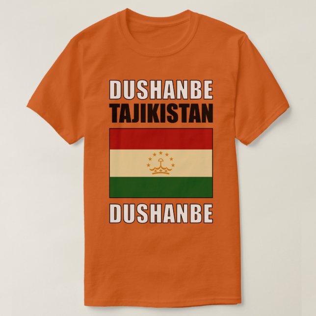 Camiseta Bandeira do Tajiquistão (Frente do Design)