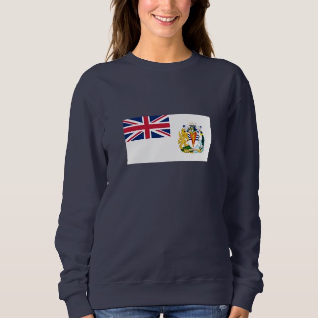 Camiseta Bandeira do Território Antártico Britânico (Frente)