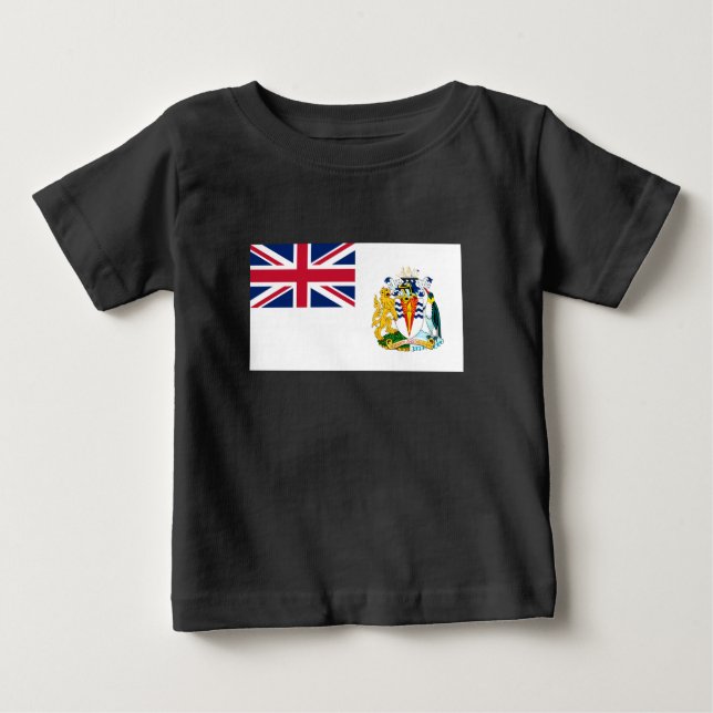 Camiseta Bandeira do Território Antártico Britânico (Frente)