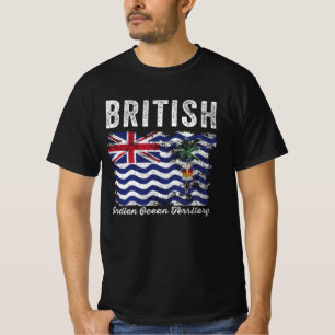 Camiseta Bandeira do Território Britânico do Oceano Índico