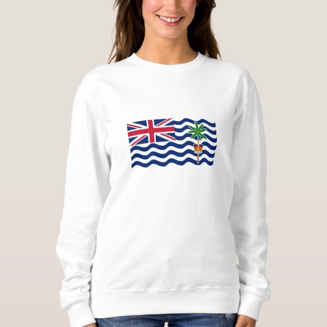 Camiseta Bandeira do Território Britânico do Oceano Índico (Frente)