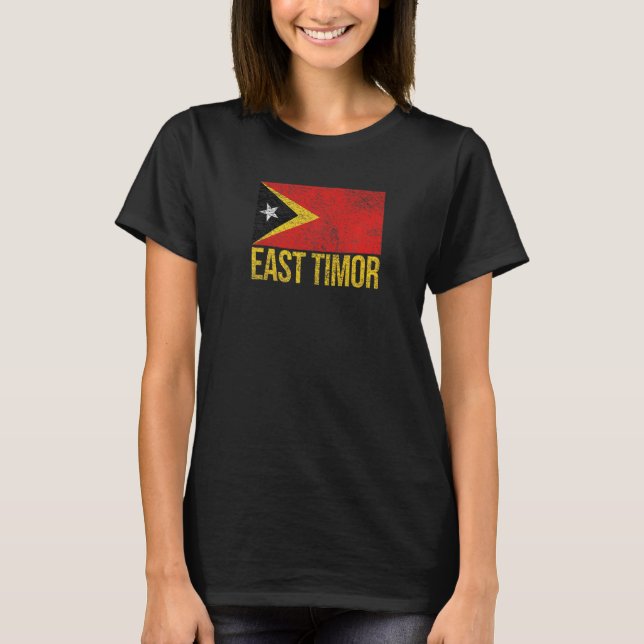 Camiseta Bandeira do Timor-Leste Díli (Frente)