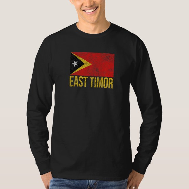 Camiseta Bandeira do Timor-Leste Díli (Frente)