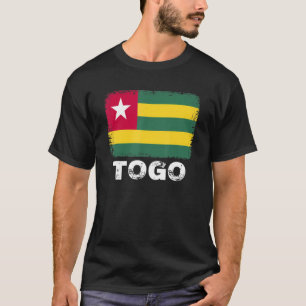 Camiseta Bandeira do Togo Suporte a Pessoas do Togo Homens