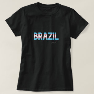 Camiseta Bandeira do Transgênero do Orgulho do Brasil