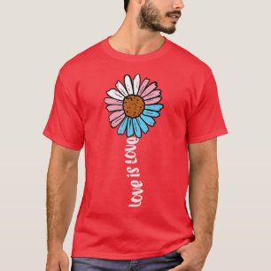 Camiseta Bandeira do Transgênero Sunflower Love Trans Pride