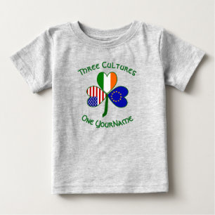 Camiseta Bandeira do Trevo da Irlanda da União Europeia EUA