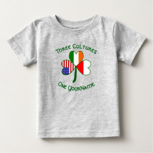 Camiseta Bandeira do Trevo Personalizada Americano Irlandês
