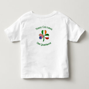 Camiseta Bandeira do Trevo Personalizada Ítalo-Irlandesa Am