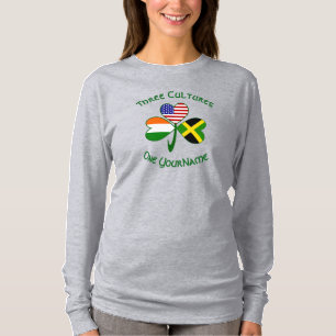 Camiseta Bandeira do Trevo Personalizada Jamaicana Irlandes